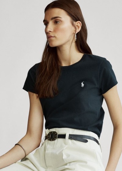 Dámské Tričko Polo Ralph Lauren Cotton Crewneck - 54609-PFTL